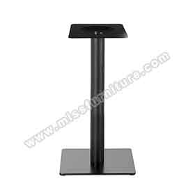 Wholesale black iron square base 1950s diner table legs R8982, 45cm iron american retro cafeteria square black table legs