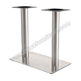 1950s retro formica diner table legs R-8992-Classic 304# stainless steel rectangle base for 4 seater american diner table legs R8992, 40*70cm rectangle base retro cafeteria steel table legs