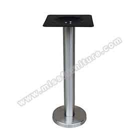 1950s retro formica diner table legs R-8993-Customize 201# steel fixed to floor american dining room table legs R8993, stainless steel round fixed to floor steel table legs