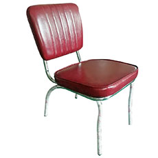 Customized chrome retro diner chair furniture from Miss Furniture