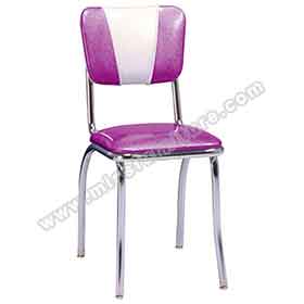 american 1950s retro diner chairs R-8328-Wholesale purple and white colour vinyl V back and thin seat 1950s style american retro dinette chairs, V back 50s american dinette chairs