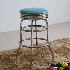 american 1950s retro diner stools R-8828-Turquoise round steel frame with footer 1960s kitchen retro bar stools,gross turquoise round steel frame kitchen retro 1960s bar stools