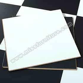 1950s diner floor white/black square ceramic tile, 20*20/30*30 black and white retro diner ceramic tile floor-1950s retro diner decor design R-8923