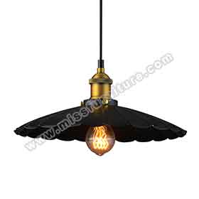 American retro diner umbrella black iron pendant lights 8935, american diner retro iron black umbrella pendant lights-1950s diner furniture pendant light R-8935