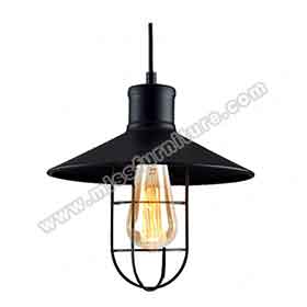 Black iron American retro diner funnel pendant lights 8938, retro 1950s diner/dining room funnel iron with wire pendant lights-1950s diner furniture pendant light R-8938