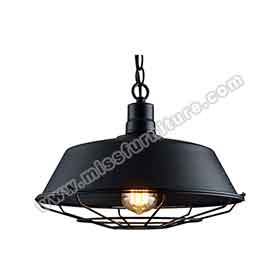 Black semicircular iron with wire american retro diner pendant lights, classic retro dining room/diner semicircular black pendant lights-1950s diner furniture pendant light R-8941