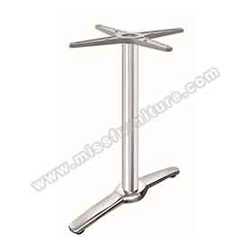 1950s retro formica diner table legs R-8996-High quality chrome steel T shape american cafeteria retro table legs R8996, gloss chrome T shaped 1950's retro cafeteria table legs