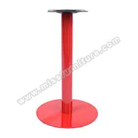 1950s retro formica diner table legs R-8998-Classic iron with red painting square